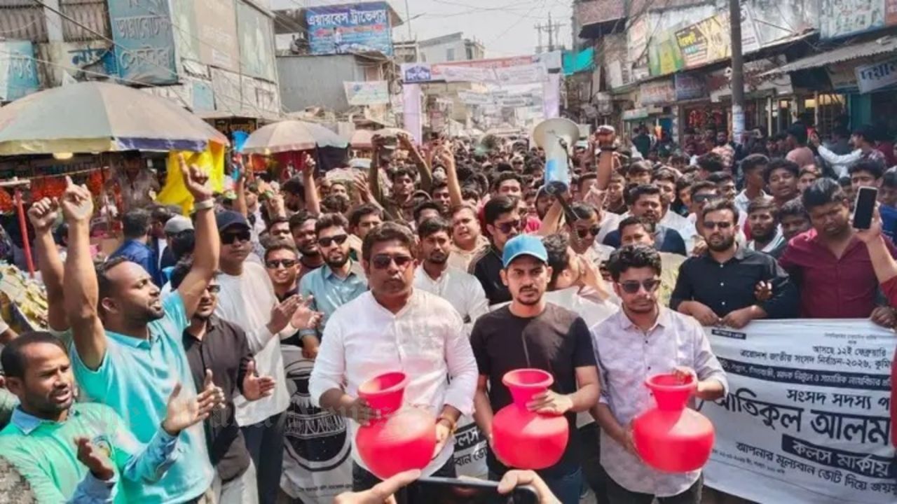 Independent Candidate Atiqul Shaon Holds Major Campaign Rally in Chandina