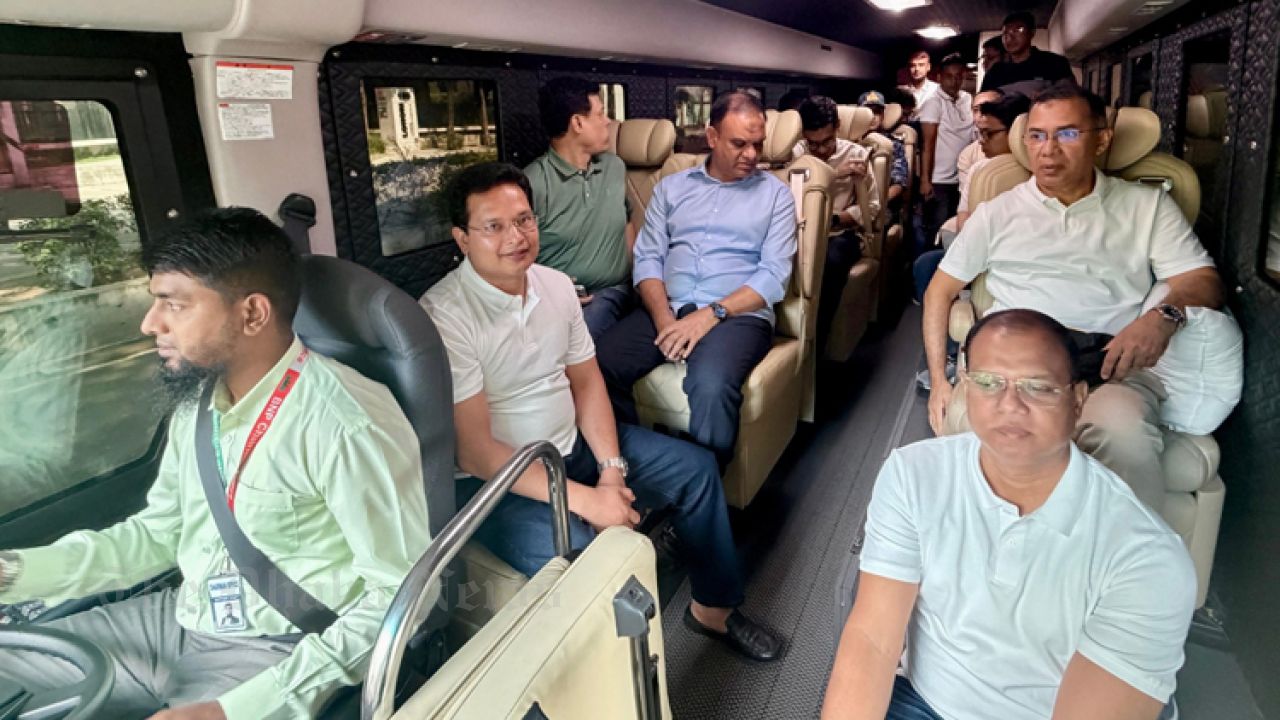 Prime Minister Tarique Rahman on the way to Chandpur