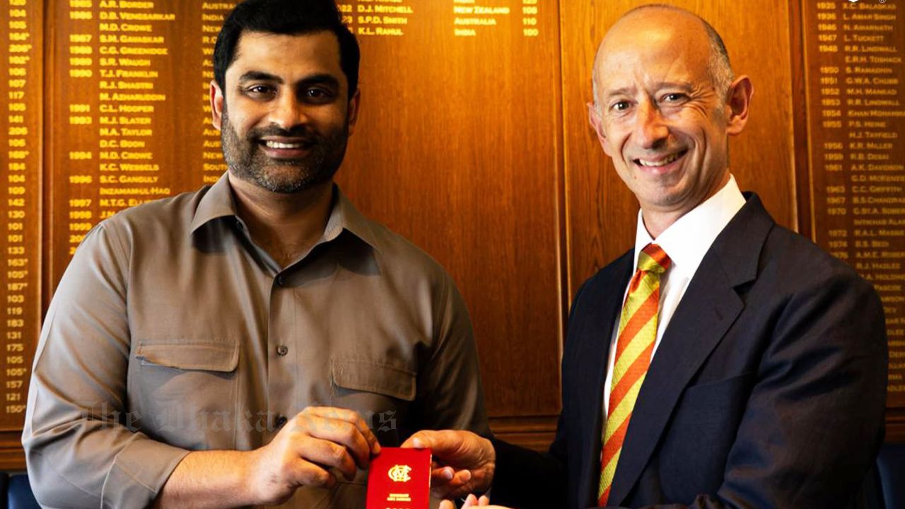 Tamim Iqbal receives MCC Honorary Life Membership