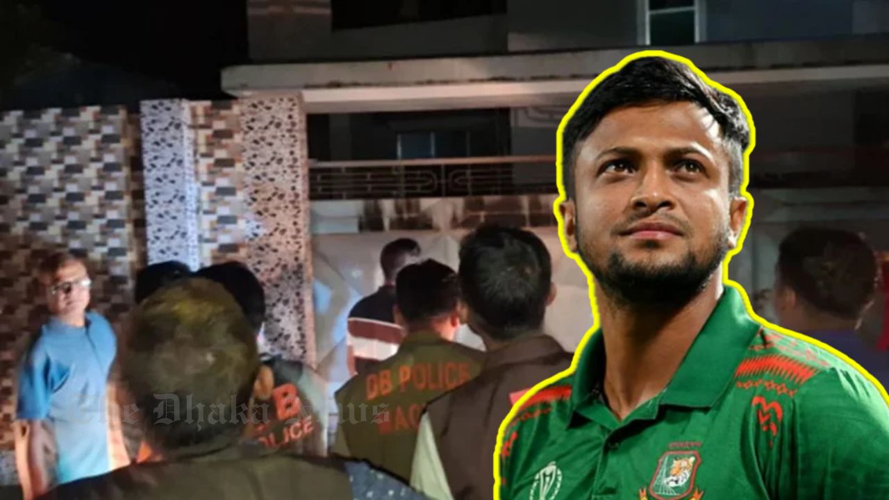 Arson Attack at Shakib’s Residence in Magura