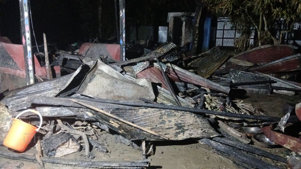 Severe Fire Destroys Two Homesteads in Chandina, Claims BDT 2.5 Million in Damages