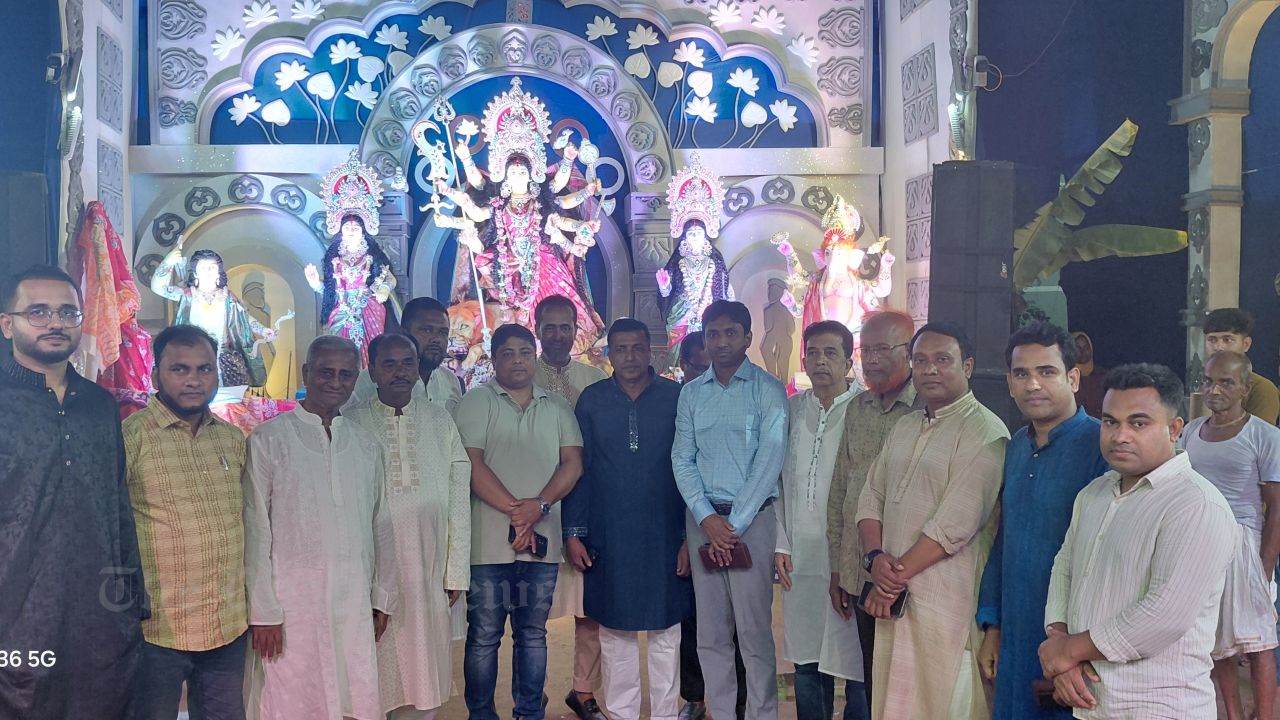 BNP Upazila Monitoring Team Inspects Puja Mandaps in Chandina